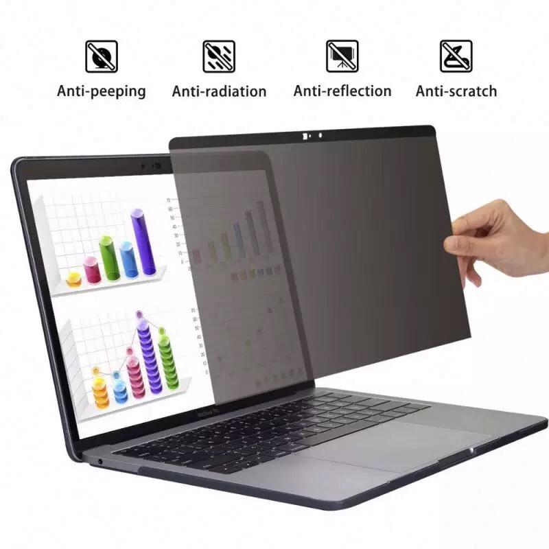 Anti-peep Laptop Screen Protector  - White - 15.6 Inch