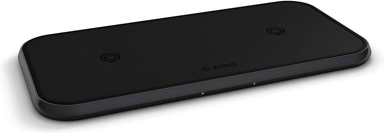ZENS - Dual 10 Watt Aluminum Wireless Charging Pad