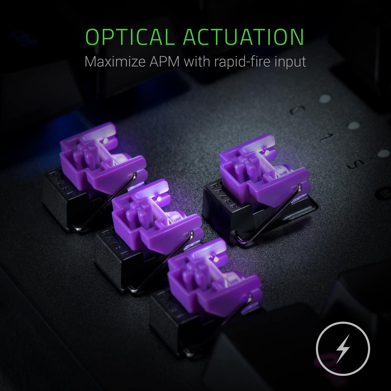 Razer Huntsman Elite - Mechanical Gaming Keyboard with Opto-Mechanical Key (Multifunction Numeric Button, Keybar, Integrated Hybrid Memory, RGB Chroma Lighting)