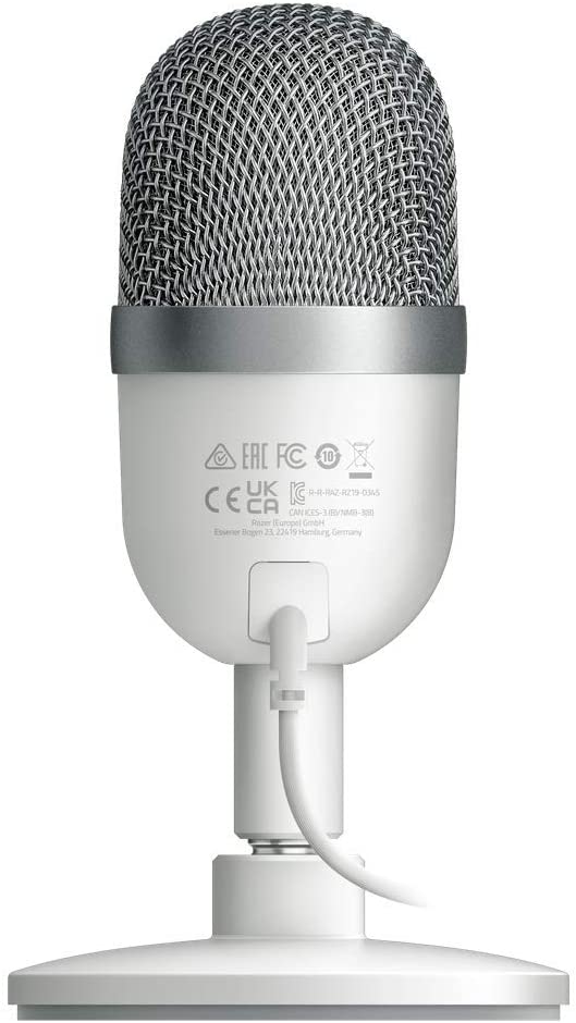 Razer Seiren Mini: Ultra-Precise Supercardioid Pickup Pattern - Professional Recording Quality - Mercury White