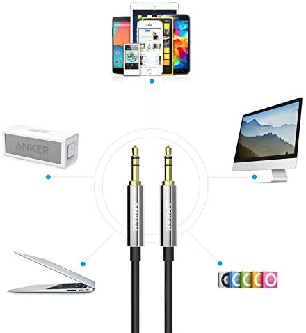 Anker 3.5 Male to Male Audio Cable Black - A7123H12