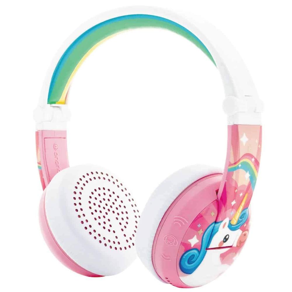 BuddyPhones - Wave Bluetooth Headphones Waterproof Unicorn - Pink