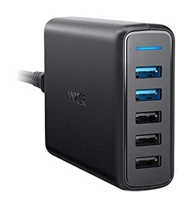 Anker PowerPort Speed 5 Ports, 2 x Quick Charge - Black