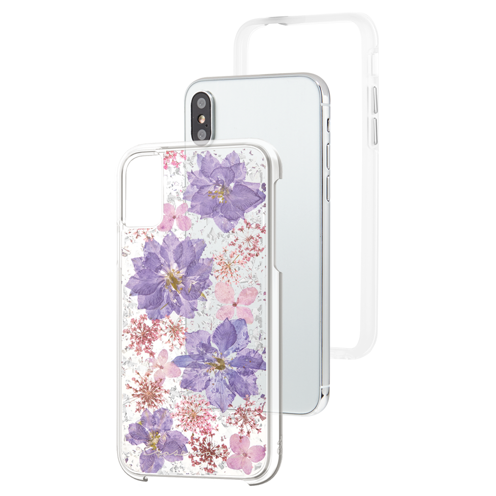 Case-Mate - Karat Petals Case for iPhone XS/X Purple