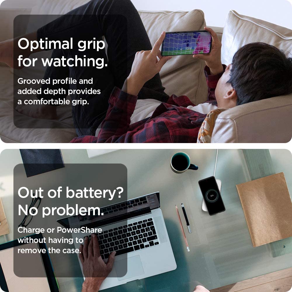 Spigen Rugged Armor designed for Samsung Galaxy S21 ULTRA case cover - Matte Black