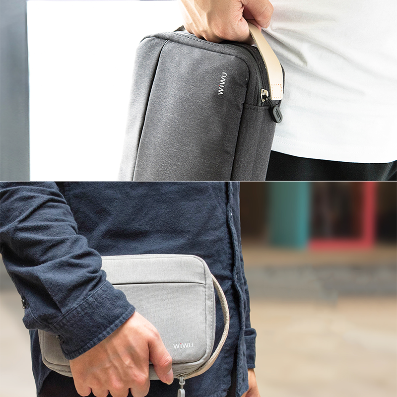 WIWU Cozy Storage Bag 8.2" - Grey