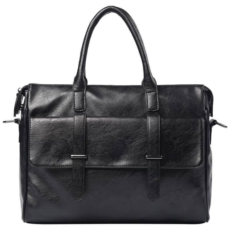Laptop Leather Bag - 14 Inch - Black