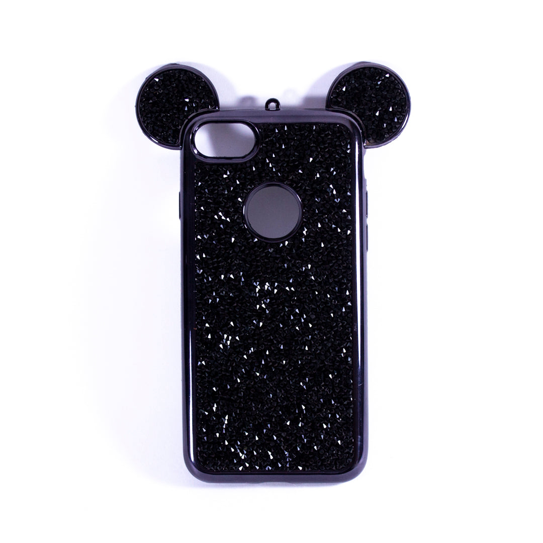 Bling Rabbit Silicone Stone Case iPhone 7 - Black