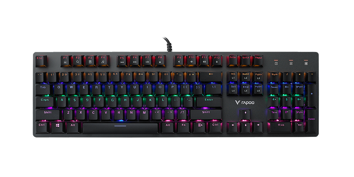 RAPOO VPRO V500RGB Gaming Keyboard Wired Mechanical AR