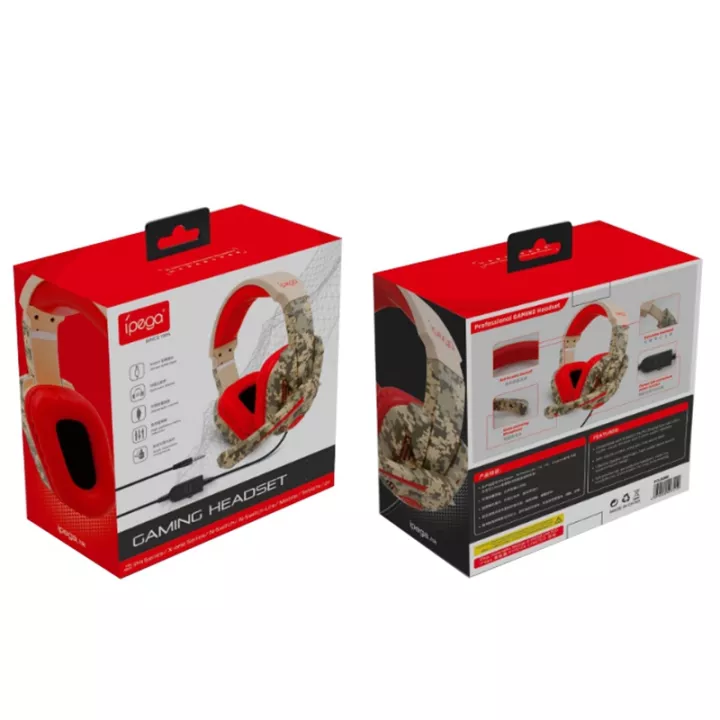 Ipega: PG-R005 - Noise Cancelling Gaming Headset (Camo Red)