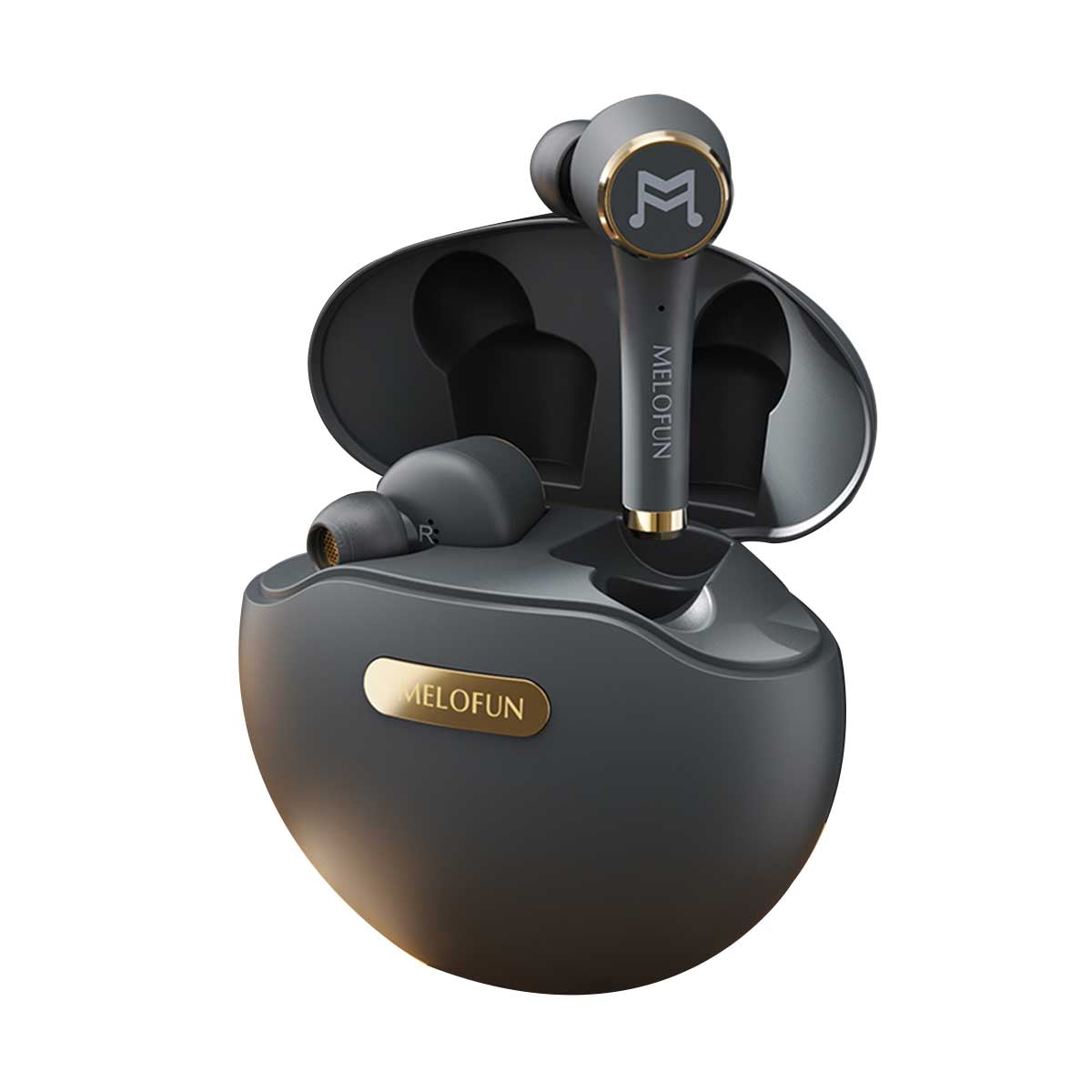 MELOFUN True Wireless Bluetooth Earphones TWS In-Ear Earbuds with Microphone