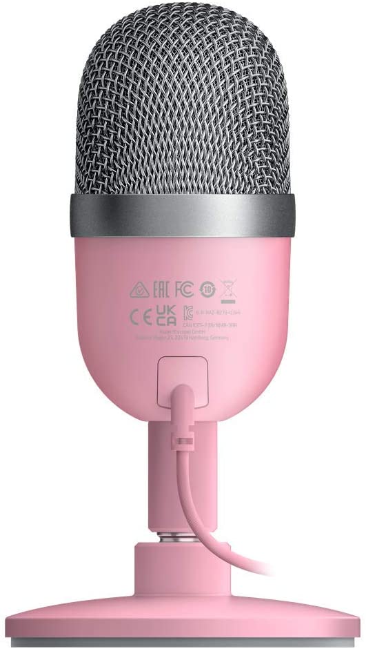 Razer Seiren Mini: Ultra-Precise Supercardioid Pickup Pattern - Professional Recording Quality - Quartz Pink (RZ19-03450200-R3M1)