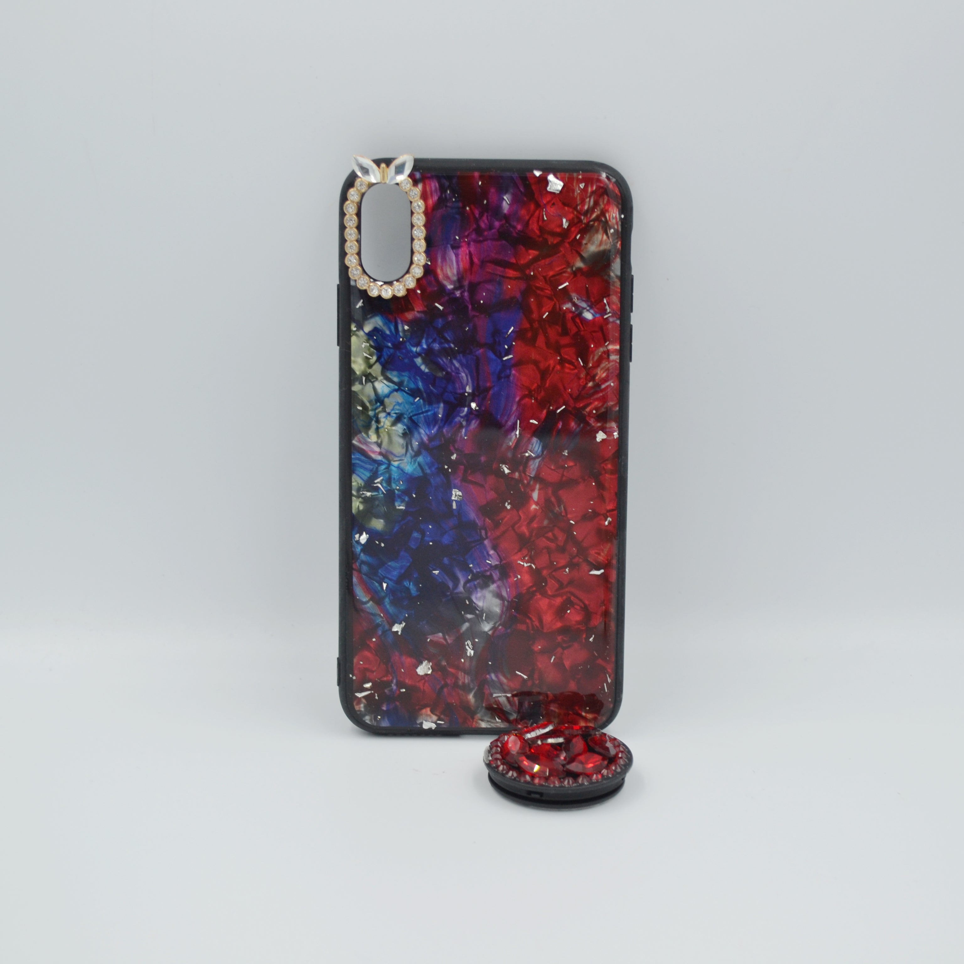 Crystal Pop Socket Case iPhone XS Max Red