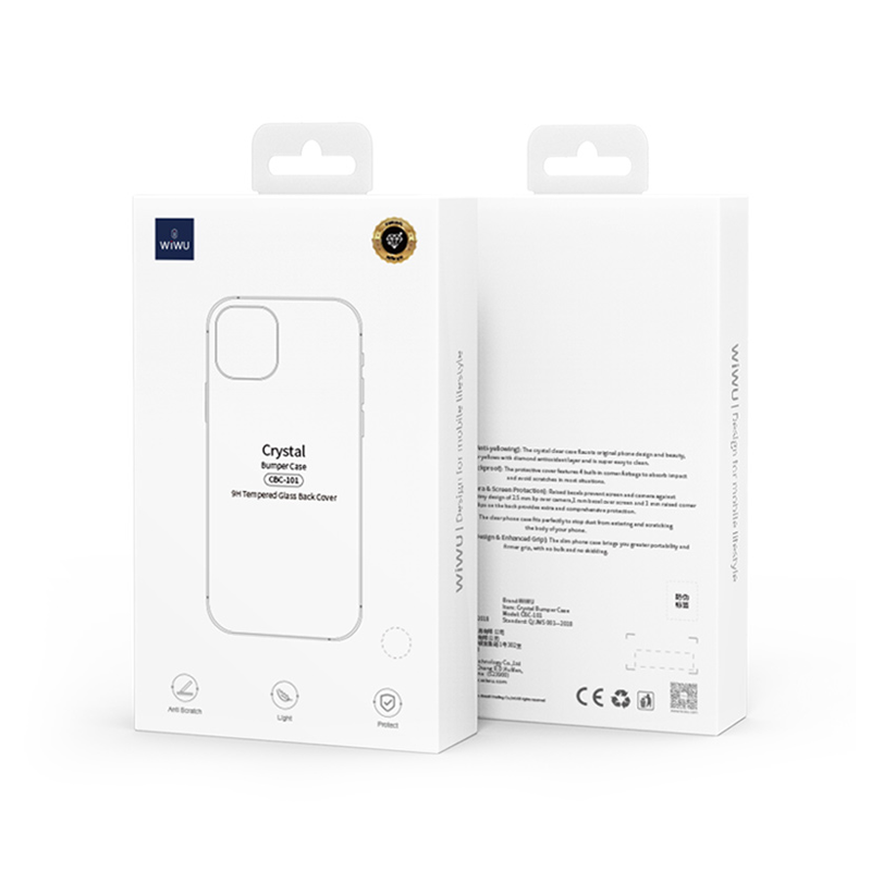 WIWU Crystal Bumper Case For iPhone 12 Mini (5.4") - Transparent