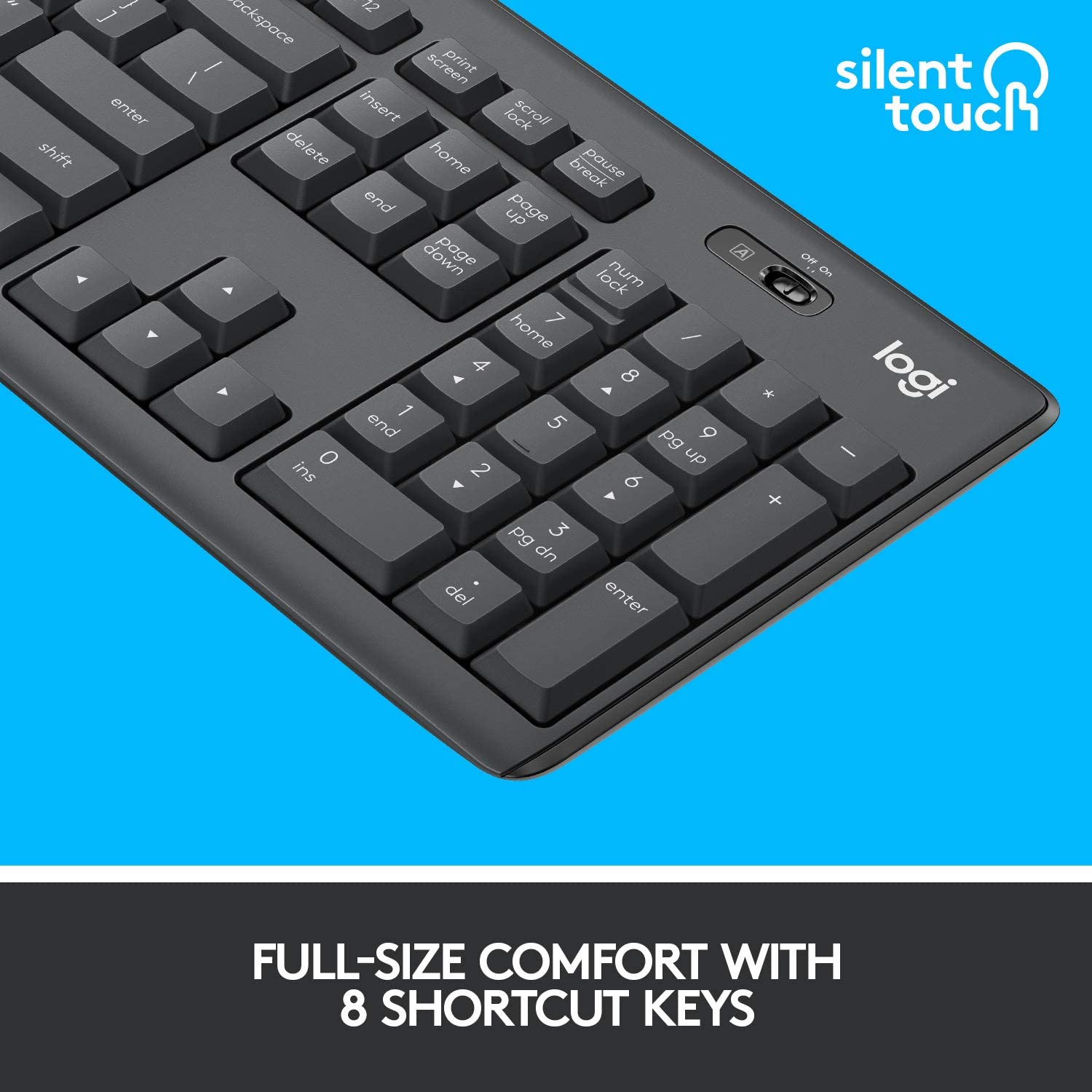 Logitech Mk295 Silent Wireless Combo Graphite ARA