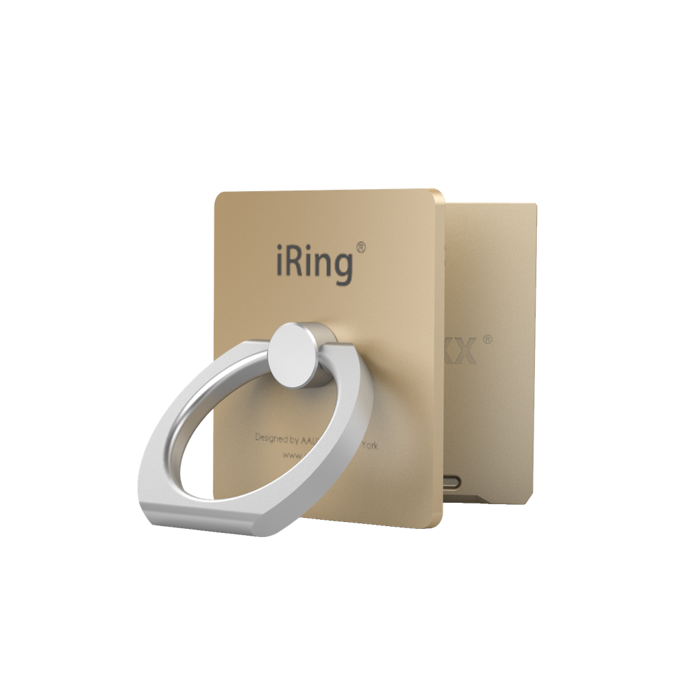 iRing - Link Phone Holder Wireless Chargers Compatible Gold