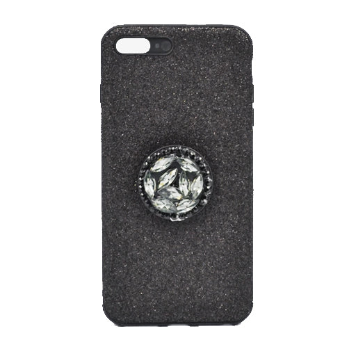 Bling Pop Socket Case iPhone 8 Plus Black