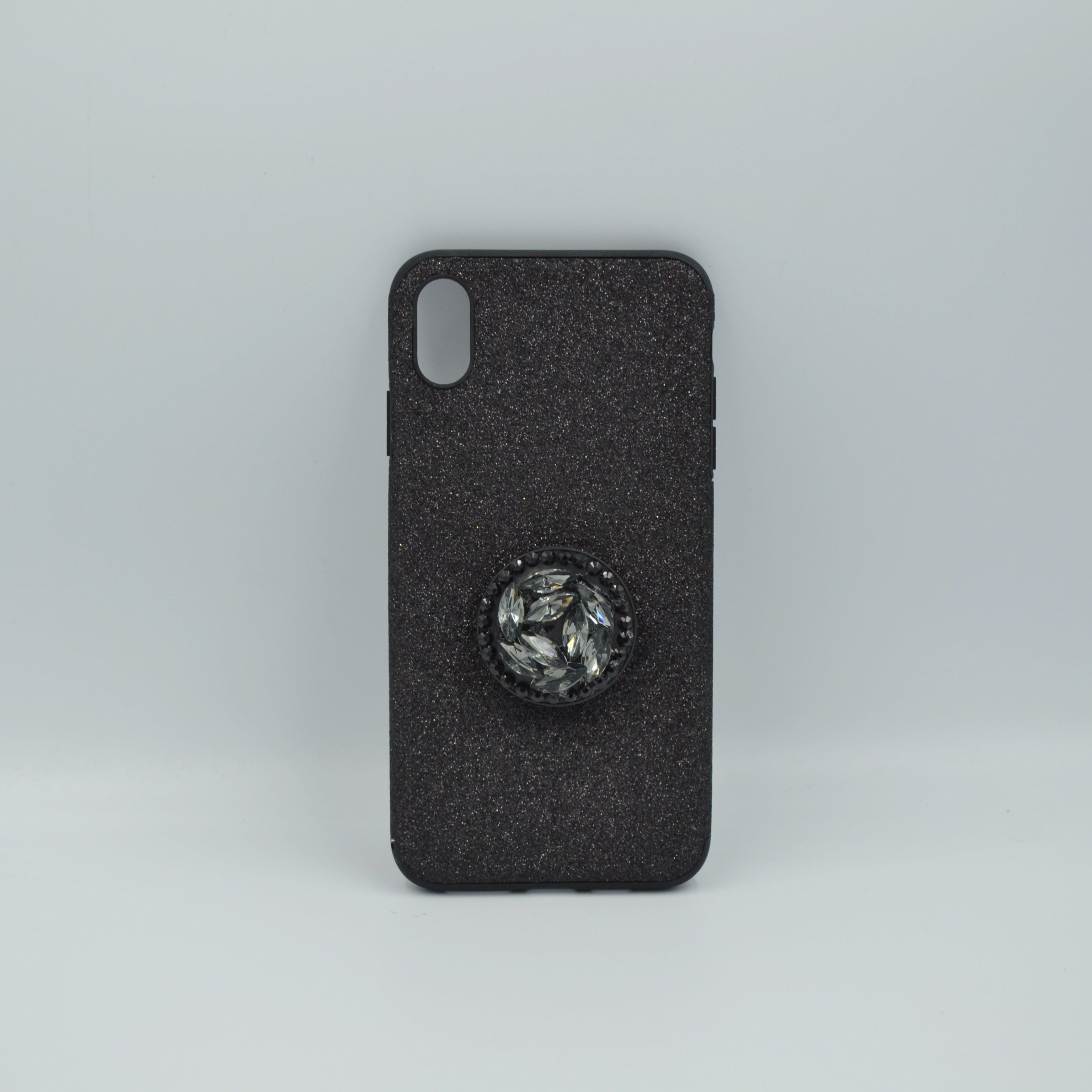 Bling Pop Socket Case iPhone XS Max Black