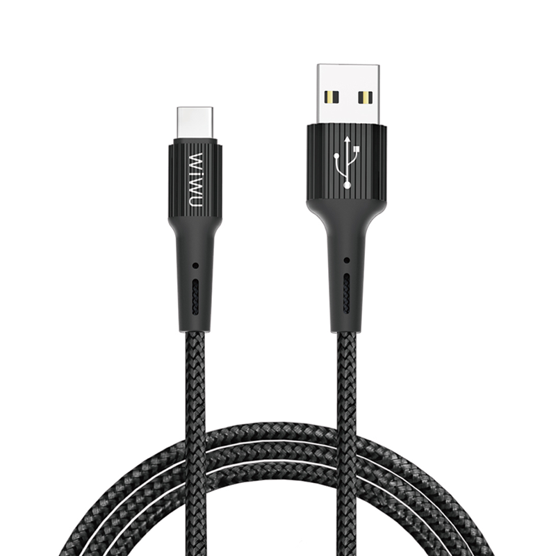 WIWU G20 Gear Charging & Sync Cable Type-C 2.4A 1.2m - Black