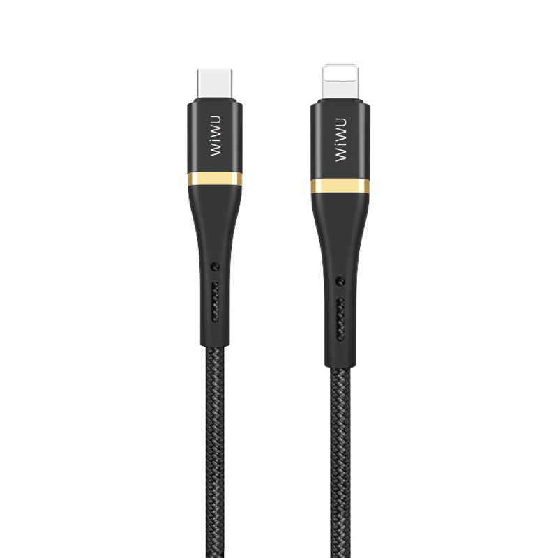 WIWU Elite Data Cable ED-103 2.4A Type-C To Lightning 2m - Black