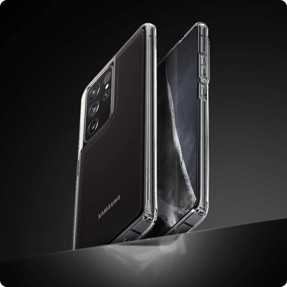 Spigen Ultra Hybrid designed for Samsung Galaxy S21 ULTRA case cover - Crystal Clear