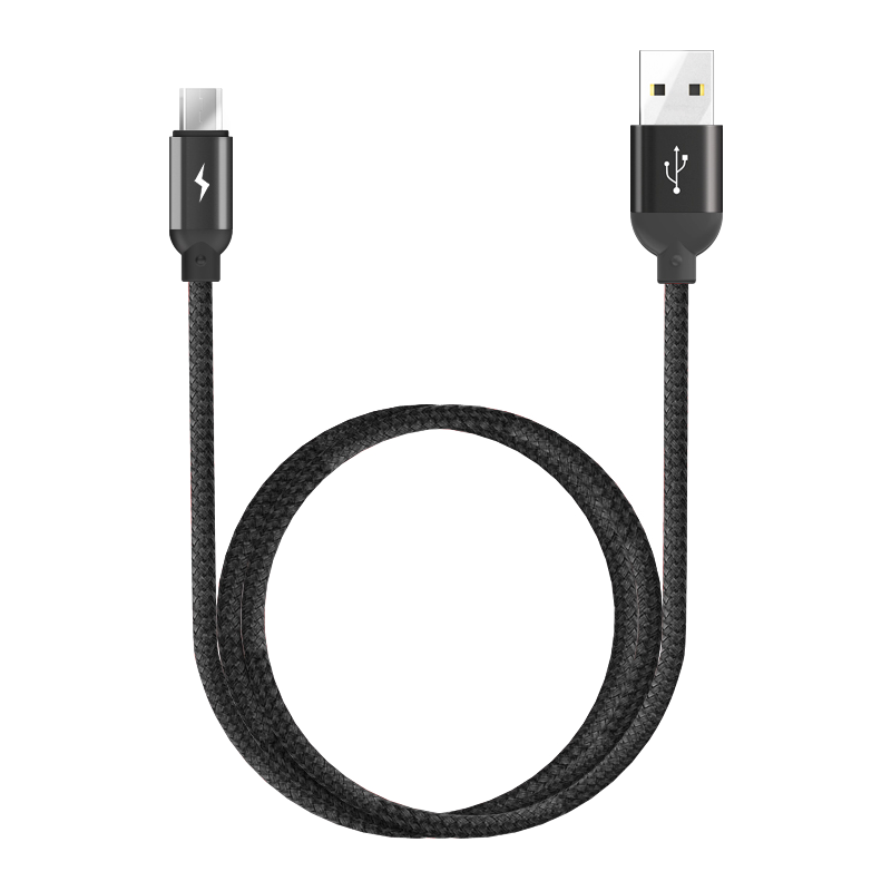 WIWU YZ-105 Atom Micro USB Charging & Sync Cable 2.4A 1200mm - Black