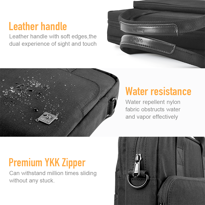 WIWU Alpha Double Layer Laptop Bag For 16" Laptop - Black