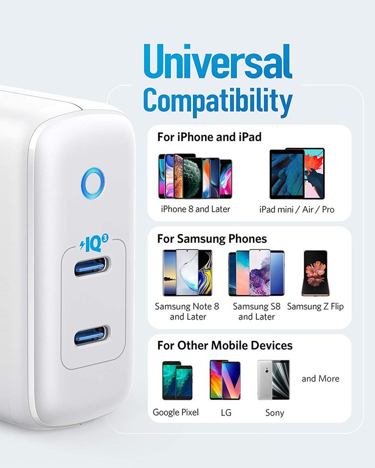 Anker Powerport Iii Duo White - A2628K22