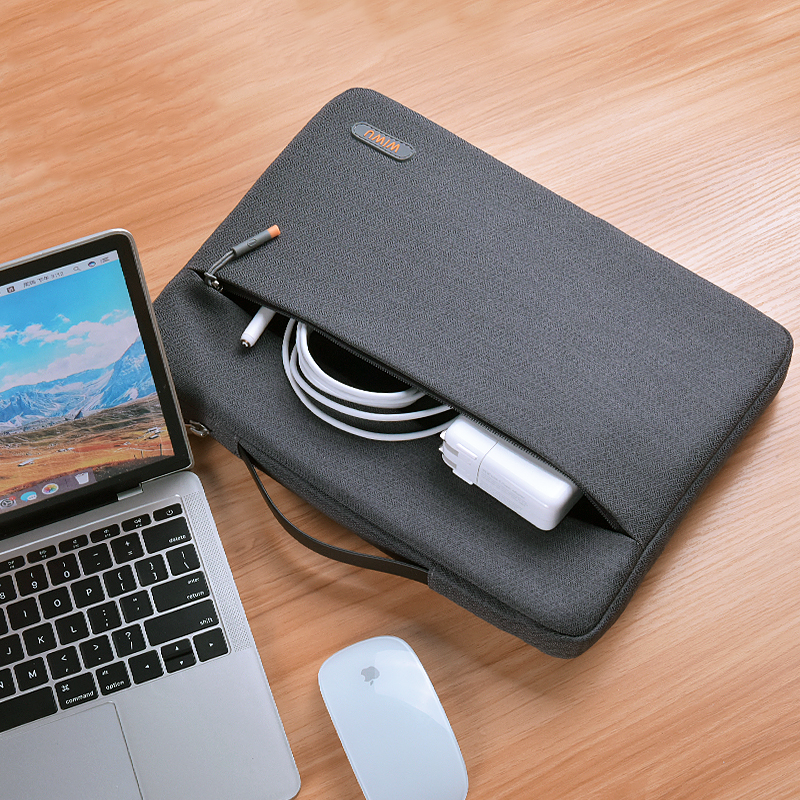 WIWU Pilot Water Resistant High-Capacity Laptop Sleeve Case 13.3" - Grey