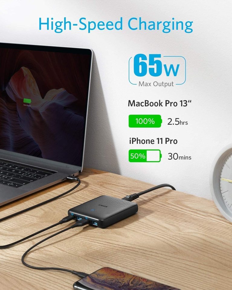 Anker Powerport PD+4 Black - A2045K11