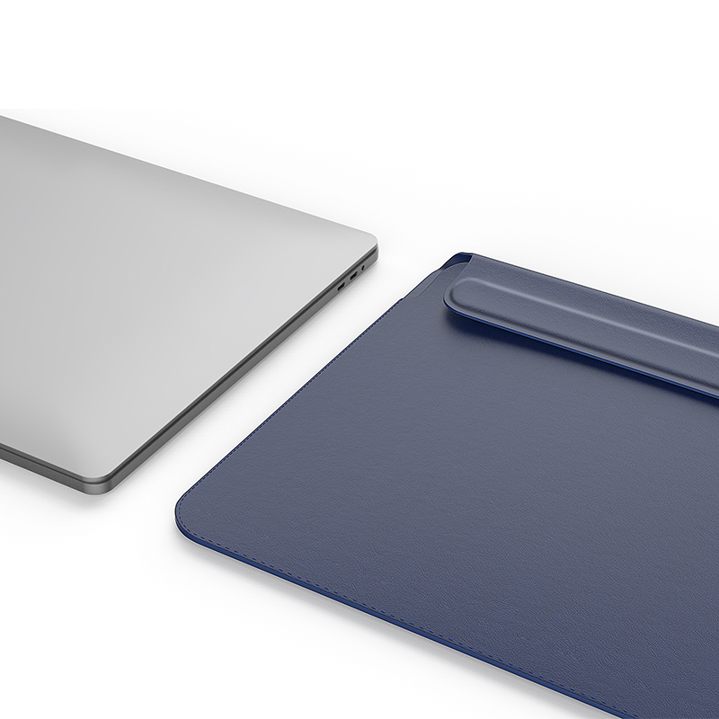 WIWU Skin Pro II PU Leather Sleeve For Macbook 13.3" - Navy Blue
