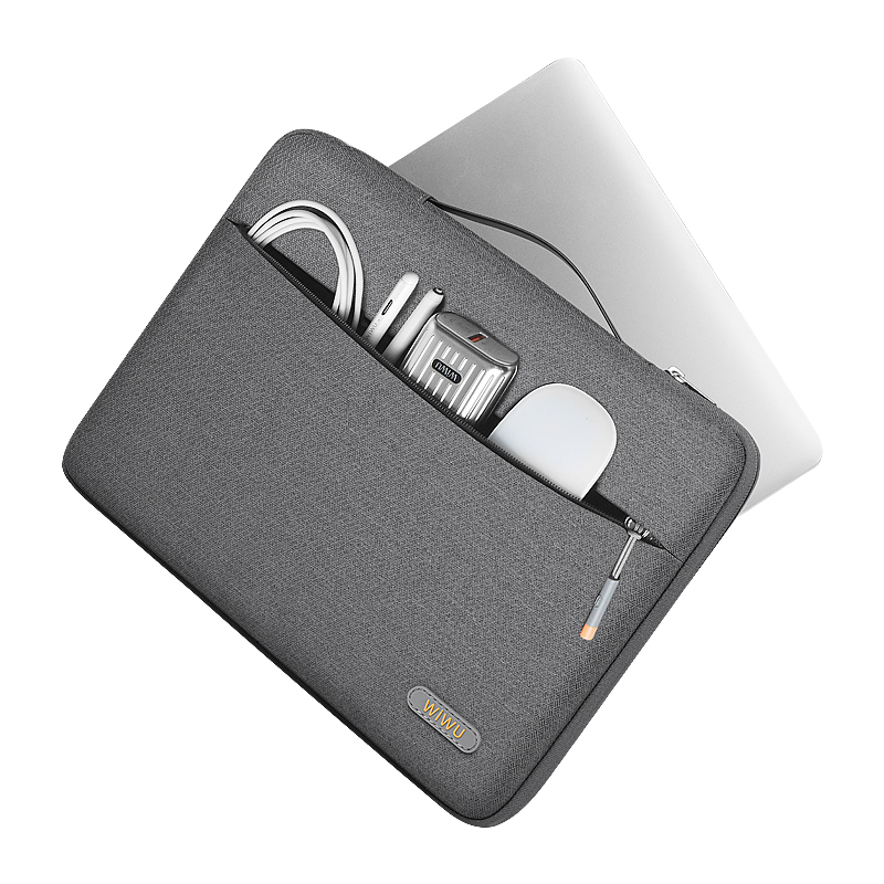 WIWU Pilot Water Resistant High-Capacity Laptop Sleeve Case 13.3" - Grey