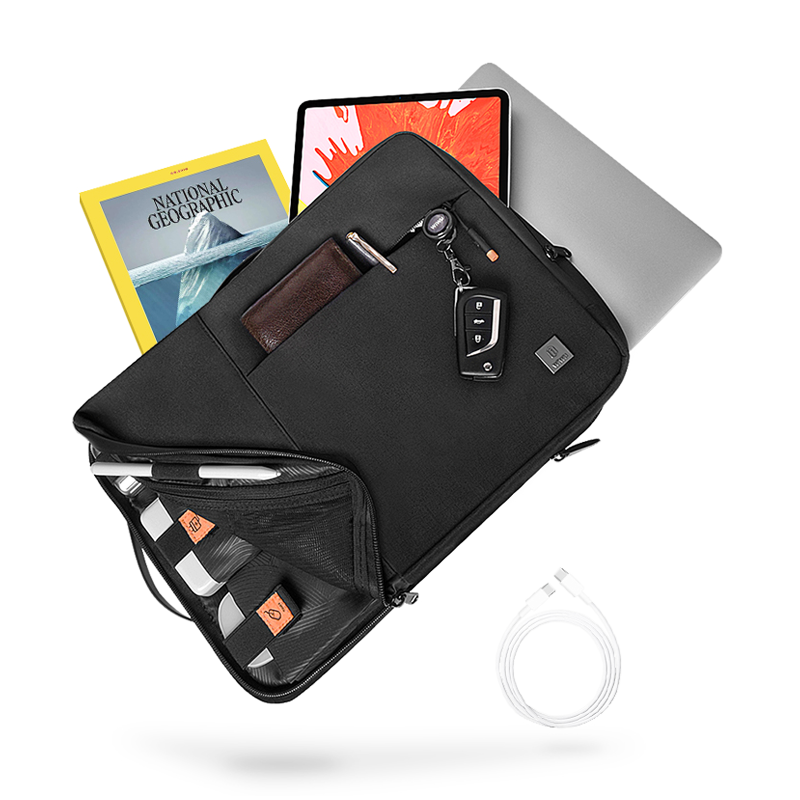 WIWU Alpha Double Layer Sleeve Bag For 15.6" Laptop - Black