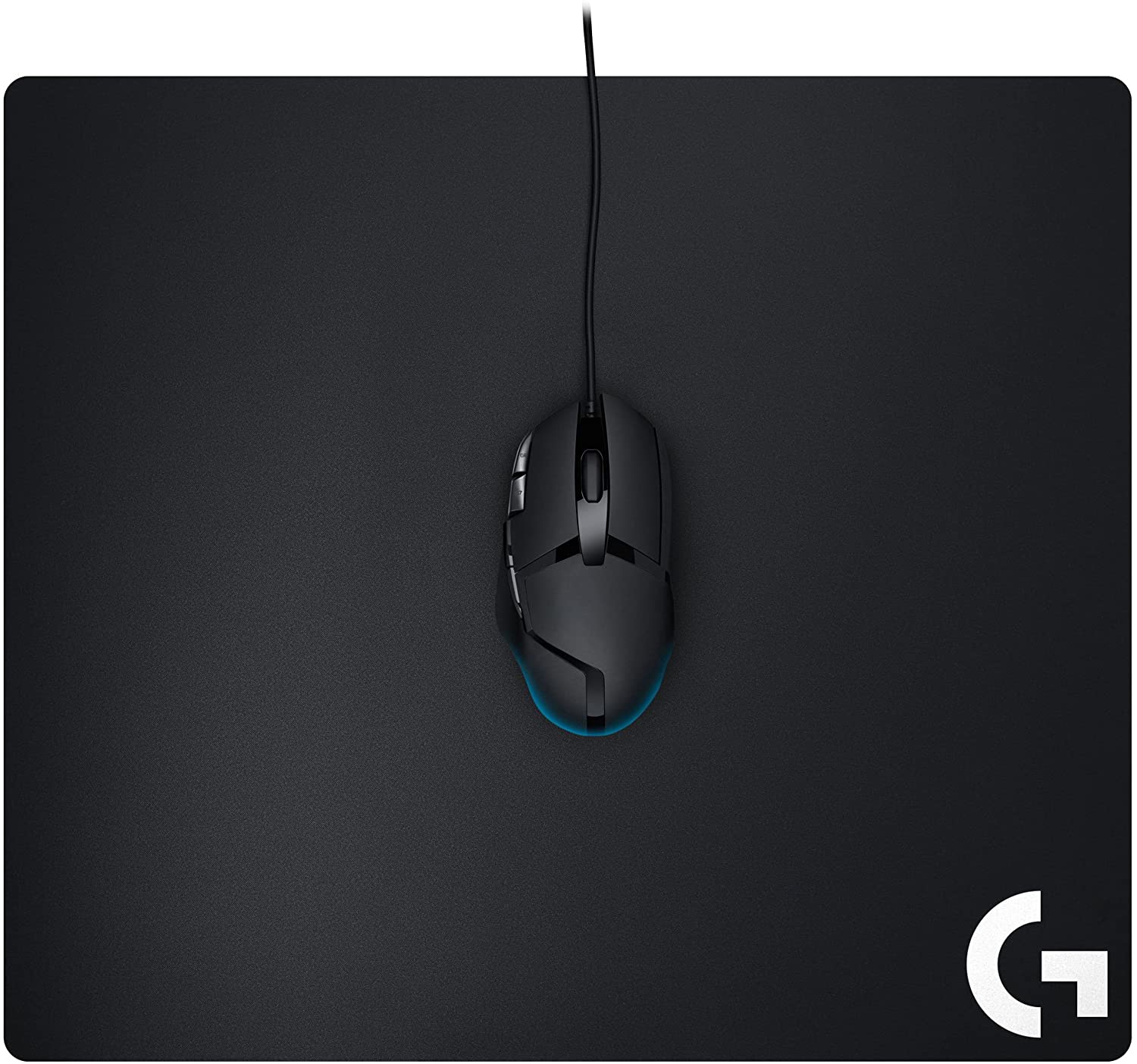 Logitech G640 Cloth Gaming Mouse Pad, 460 x 400mm, Thickness 3mm, For PC/Mac Mice - Black