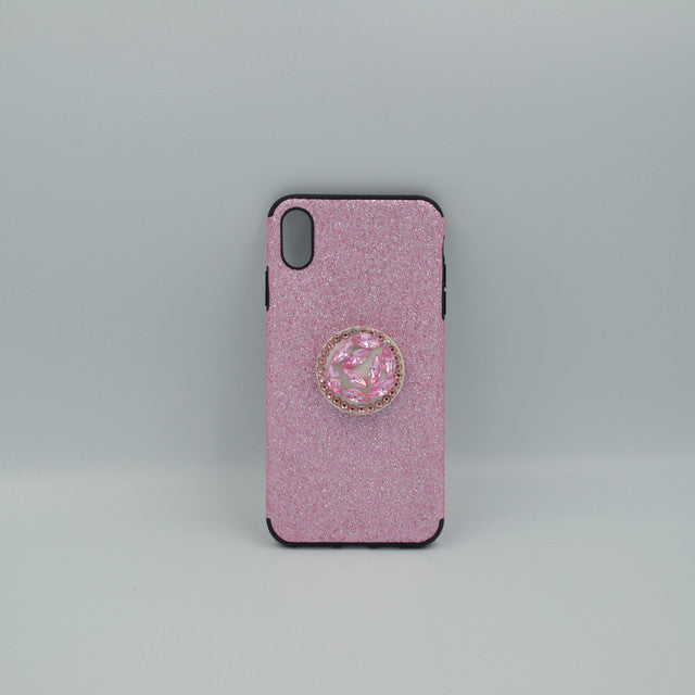 Bling Pop Socket Case iPhone XS Max Pink