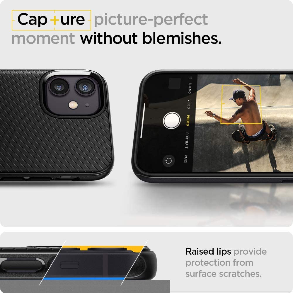 Spigen Mag Armor with Magsafe designed for iPhone 12 Mini case cover - Matte Black