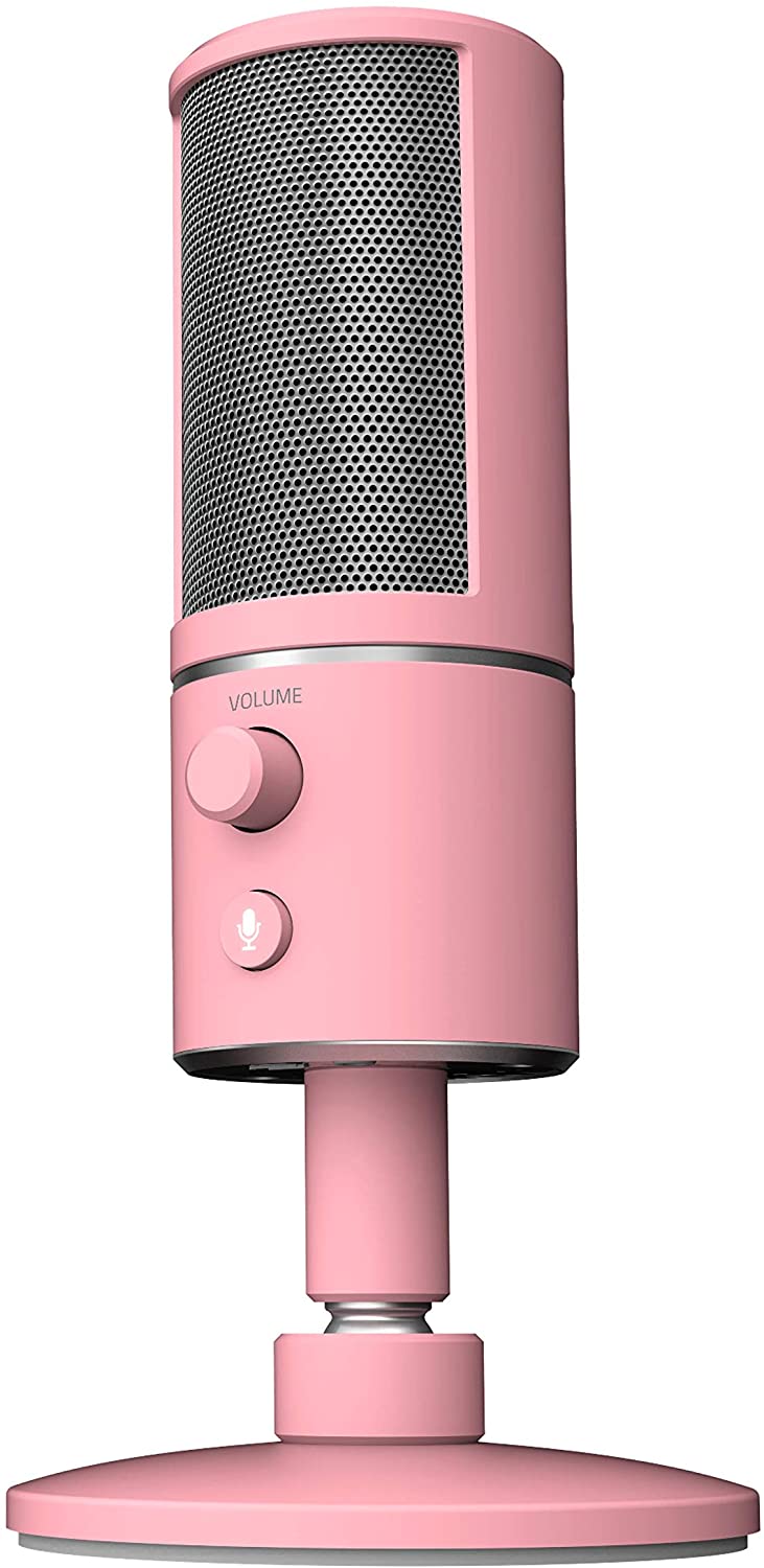 Razer Seiren X USB Streaming Microphone: Professional Grade - Built-In Shock Mount - Supercardiod Pick-Up Pattern - Anodized Aluminum RZ19-02290300-R3M1