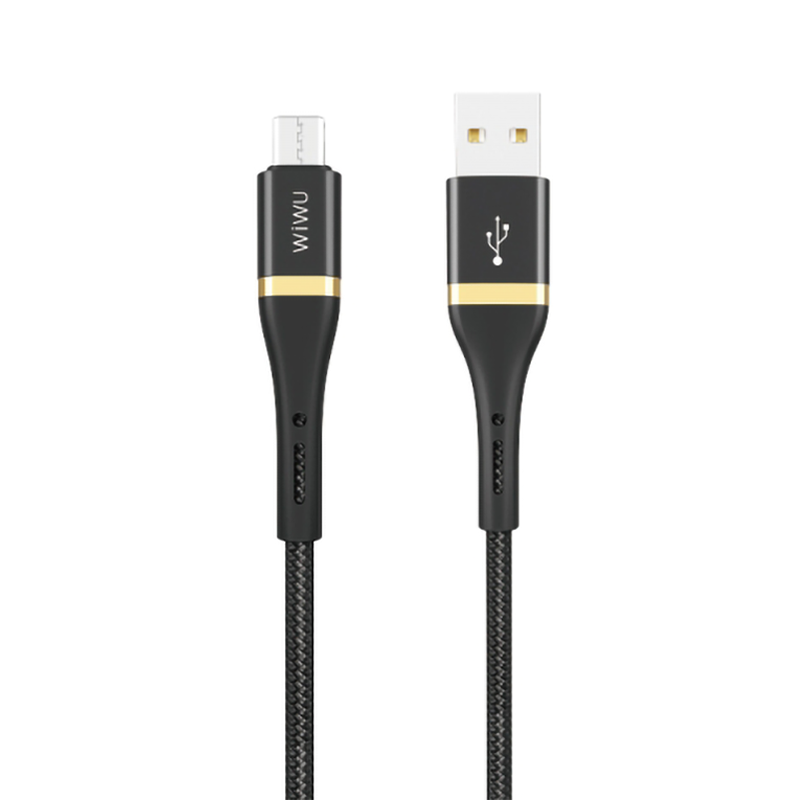 WIWU Elite Data Cable ED-102 2.4A USB To Micro USB 2m - Black