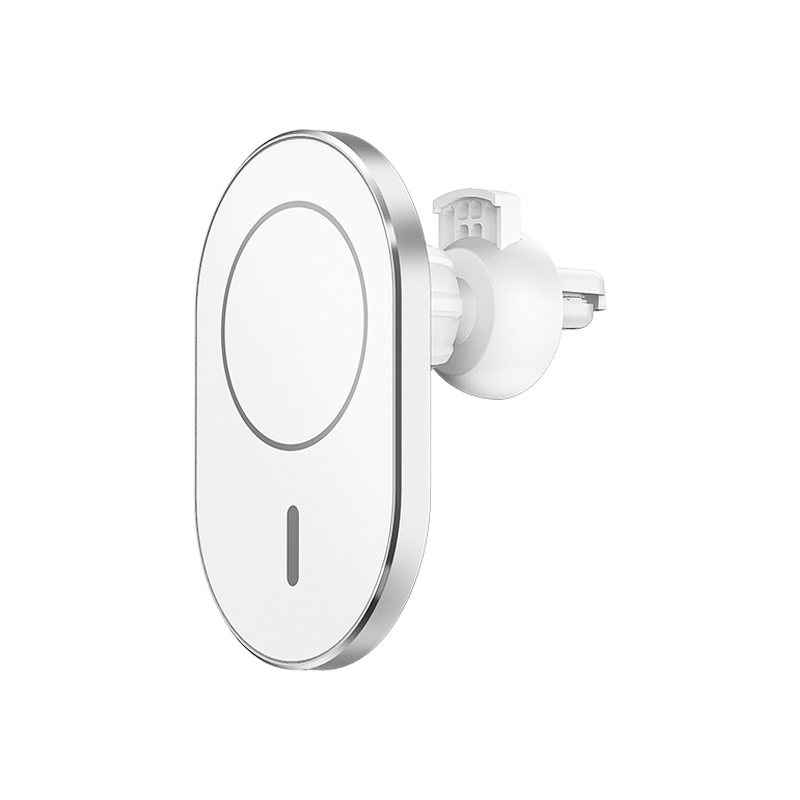WIWU Liberator 15W Magnetic Wireless Car Charger - Silver