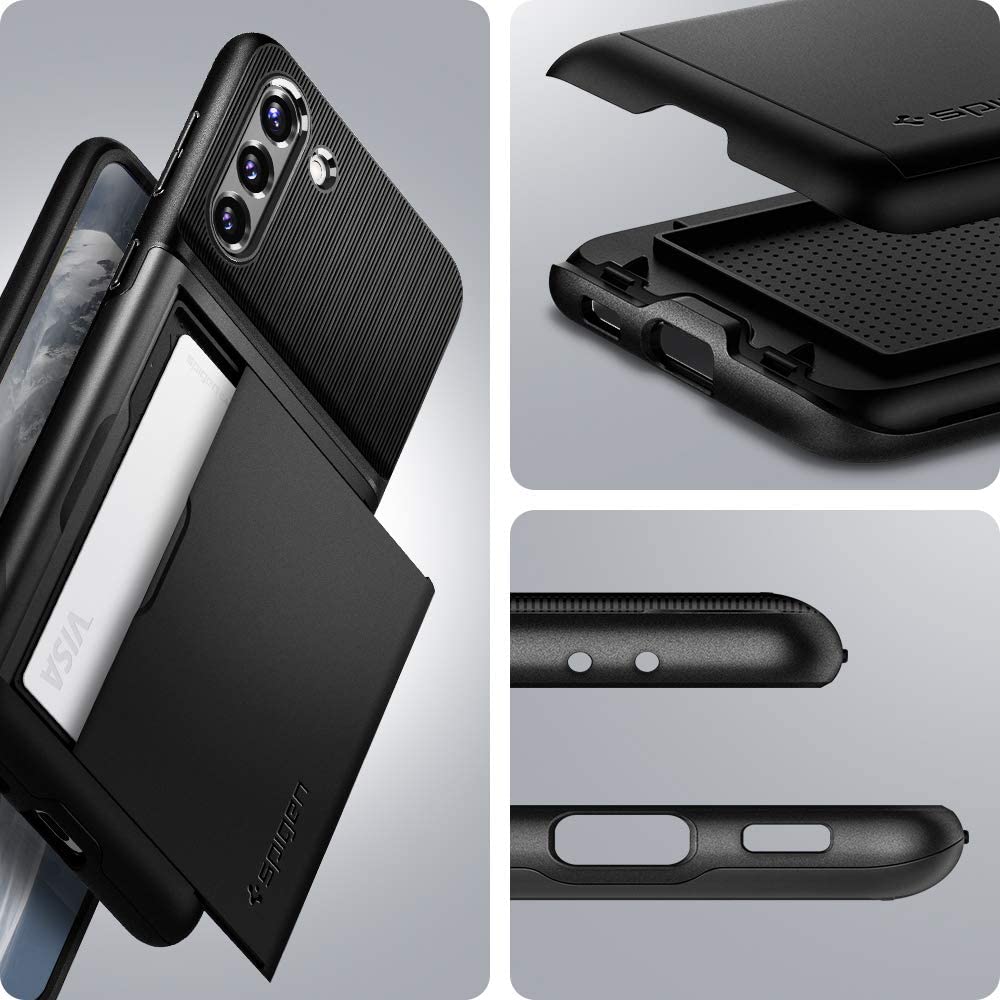 Spigen Slim Armor CS designed for Samsung Galaxy S21 PLUS case cover - Black