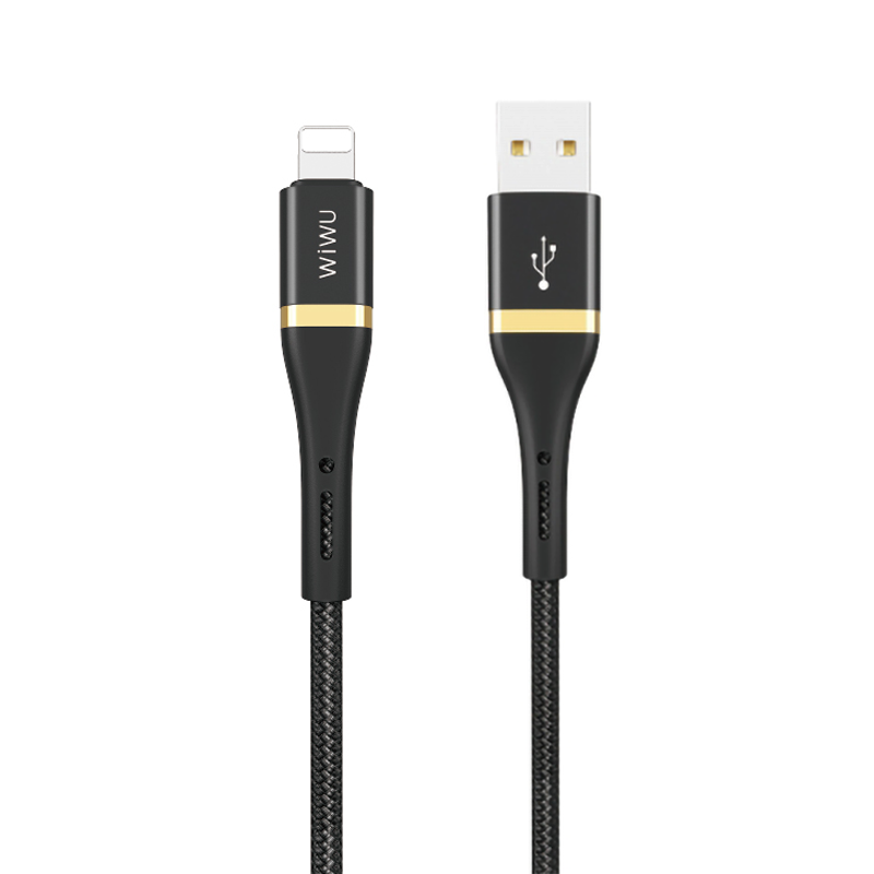 WIWU Elite Data Cable ED-100 2.4A USB To Lightning 2m - Black