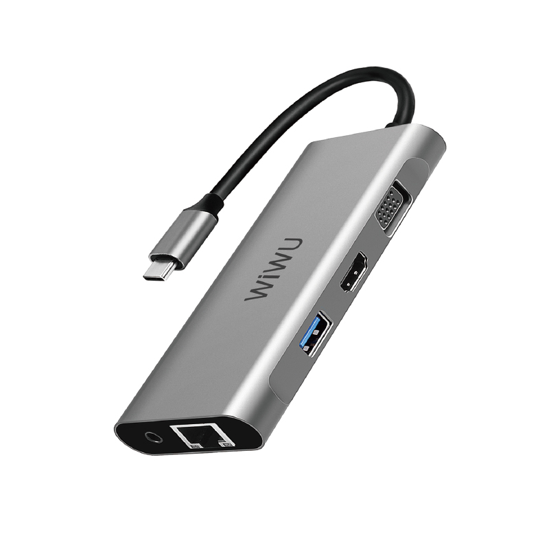 WIWU Alpha 11 In 1 USB-C Hub A11312H - Gray