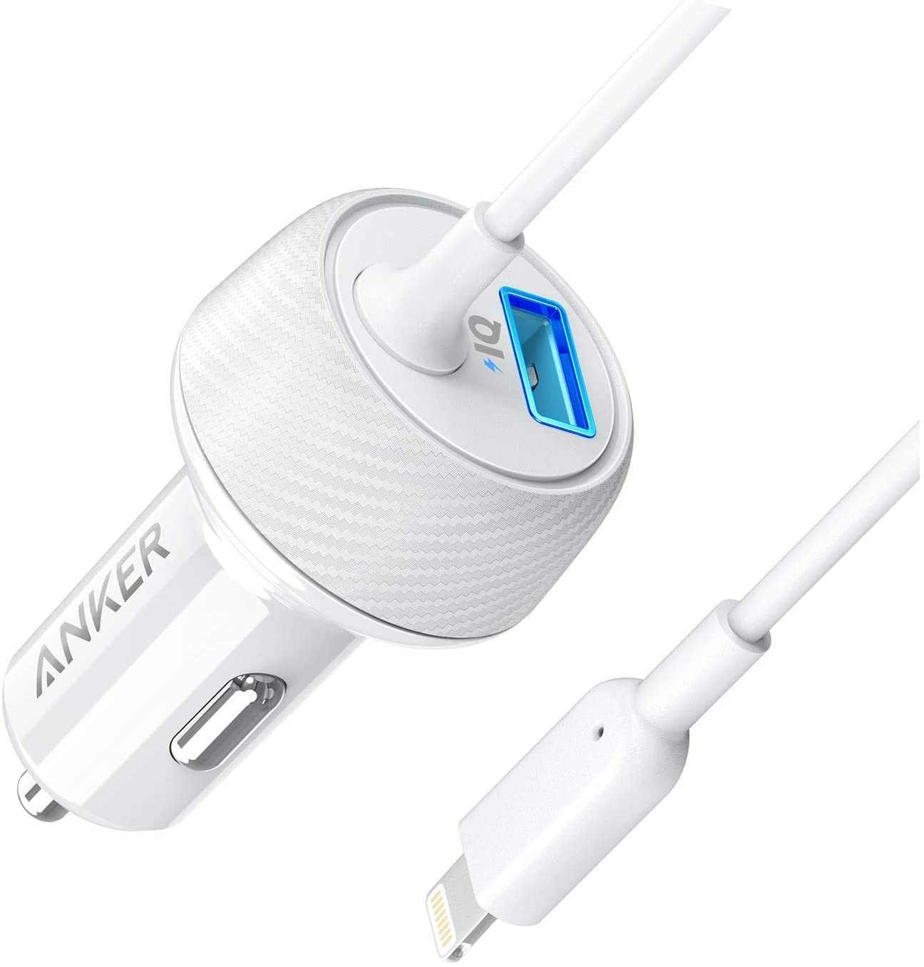 Anker Powerdrive 2 Elite With Lightning Connector UN White - A2214H21