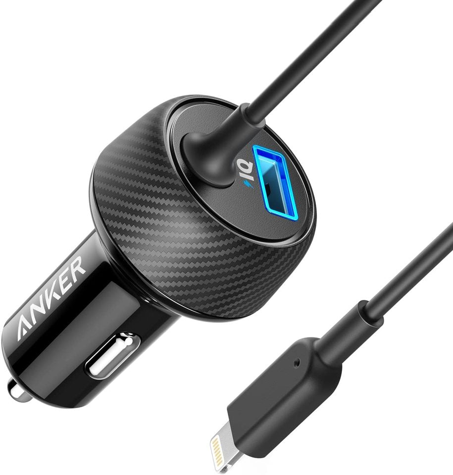 Anker Powerdrive 2 Elite With Lightning Connector UN Black - A2214H11
