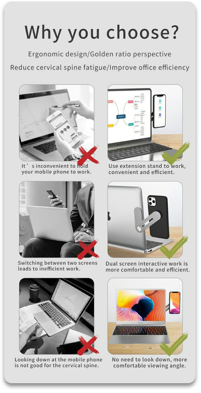 Phone Holder for Laptops