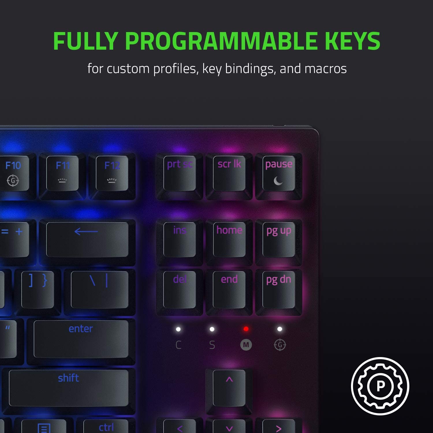 Razer BlackWidow V3 Tenkeyless Gaming Keyboard - Mechanical Switches, Chroma RGB Lighting, Tenkeyless Form Factor, Yellow Switch US - Classic Black