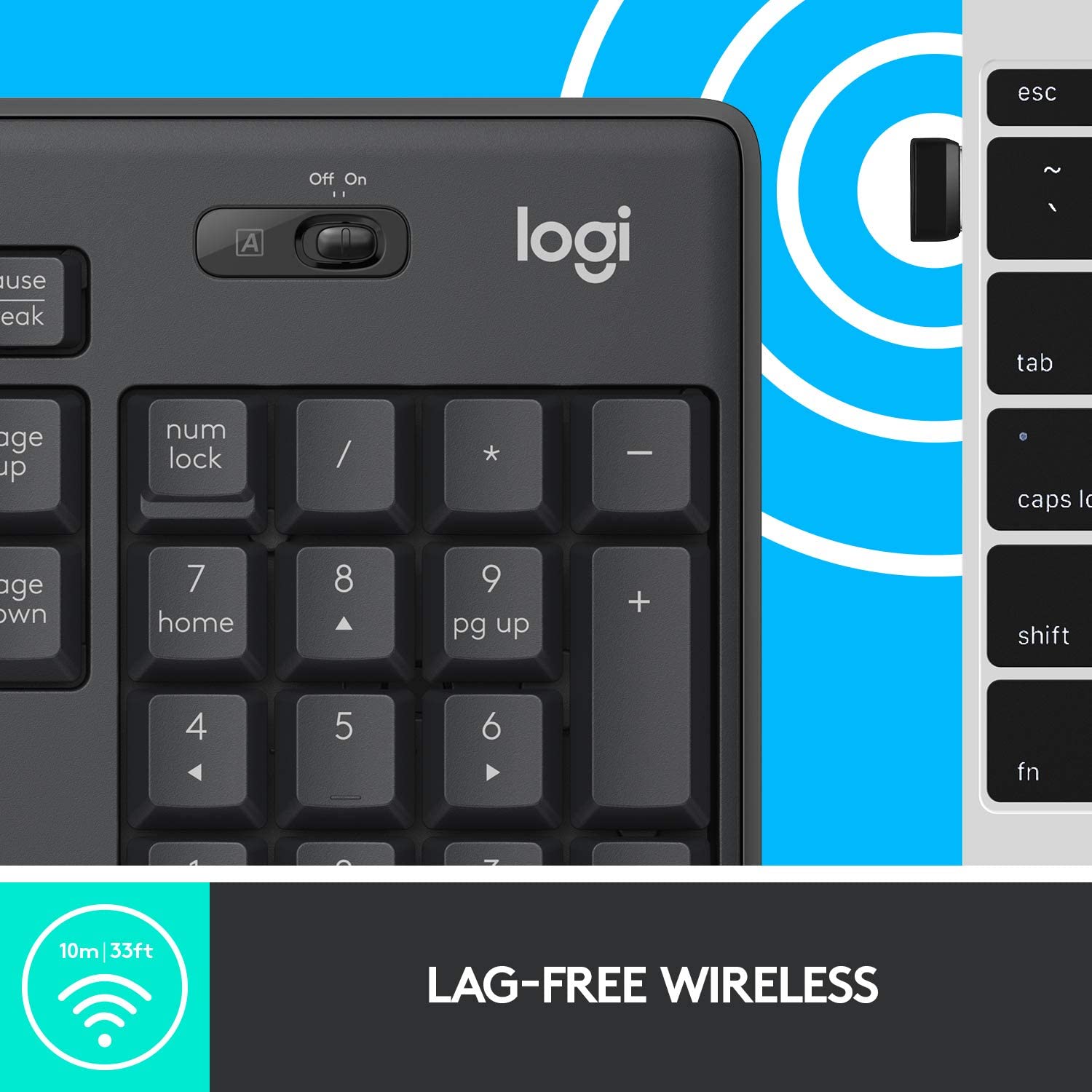 Logitech Mk295 Silent Wireless Combo Graphite ARA