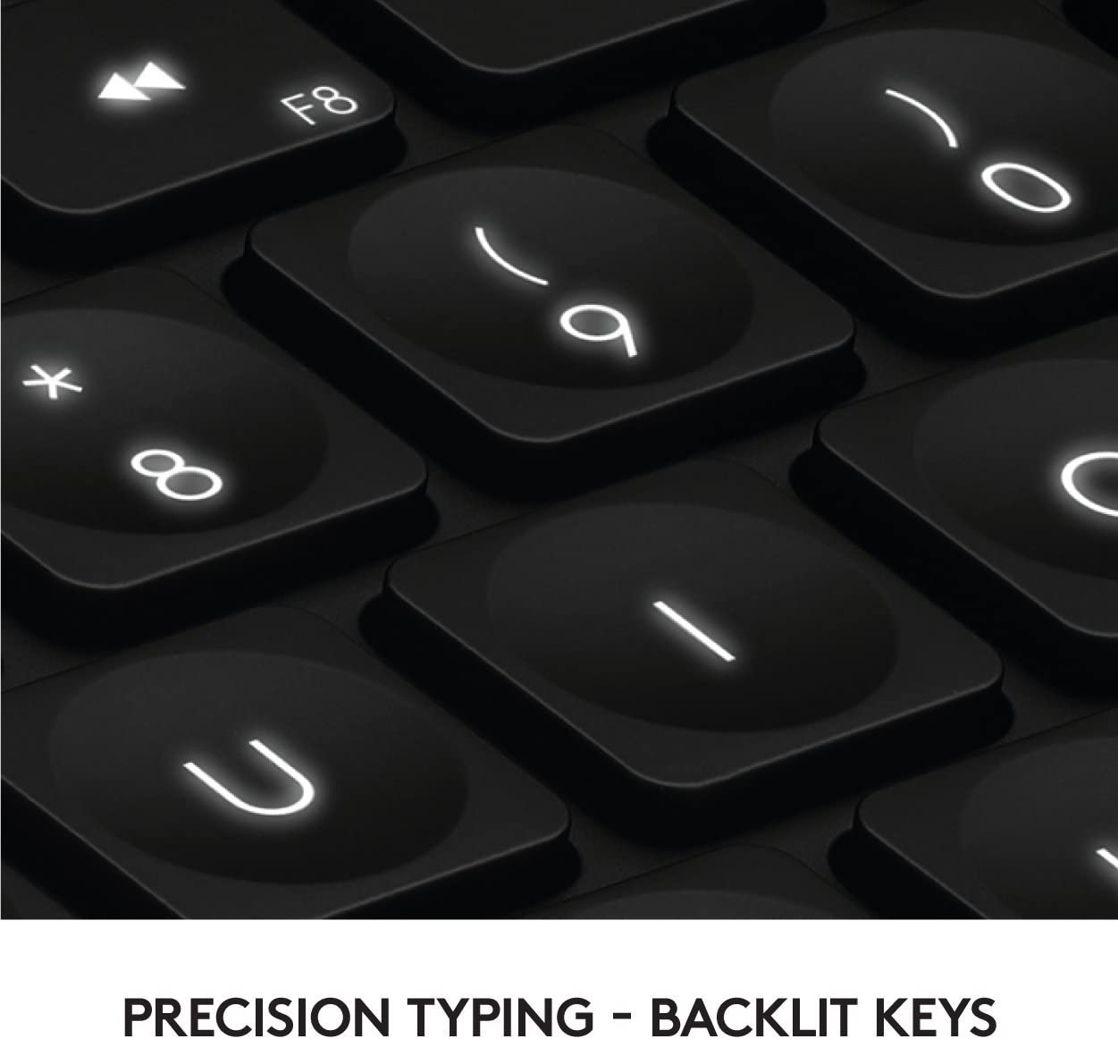Logitech Craft Advanced Wireless Keyboard with Creative Input Dial and Backlit Keys, Dark grey and aluminum