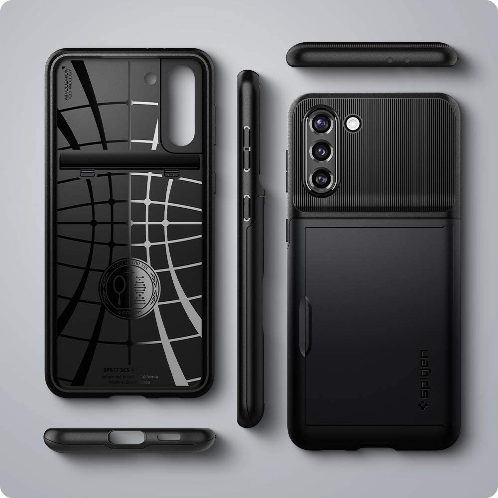 Spigen Slim Armor CS designed for Samsung Galaxy S21 PLUS case cover - Black