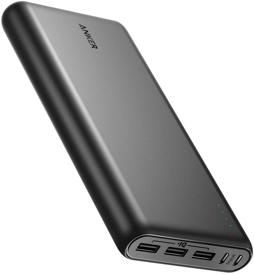Anker PowerCore 26800mAh Portable Charger with Dual Input Port and Double-Speed Recharging, 3 USB Ports External Battery for iPhone, iPad, Samsung Galaxy, Android and Other Smart Devices - A1277H11